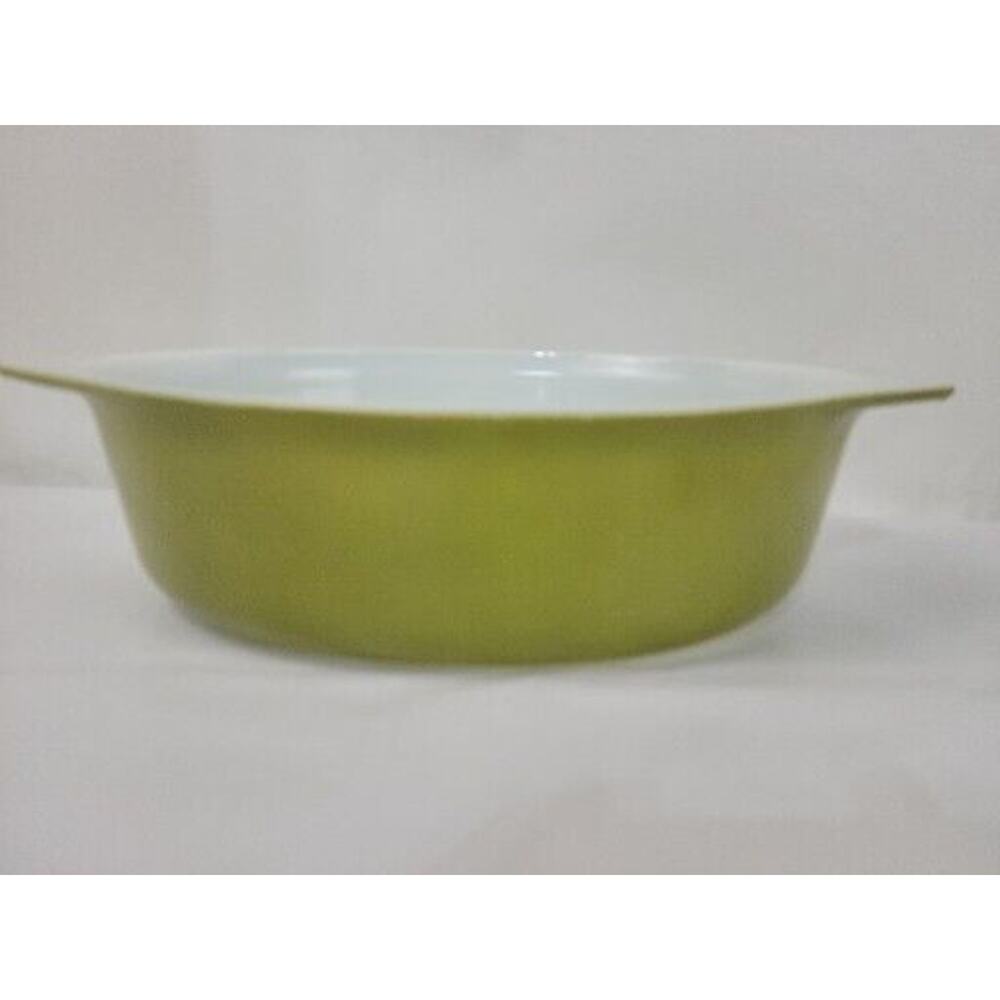 Vintage Pyrex Solid Avocado Green Verde 045 Oval Casserole 2.5qt
